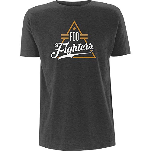 Grey FOO Fighters Triangle offiziell Männer T-Shirt Herren (Large) von Rocks-off