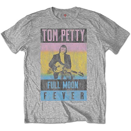 Grey Tom Petty Heartbreakers Full Moon Fever offiziell Männer T-Shirt Herren (Medium) von Rocks-off