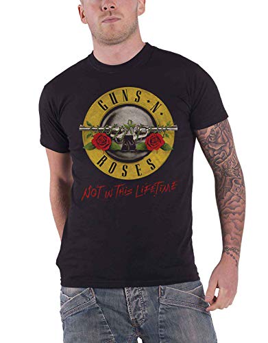 Guns & Roses Herren Guns N' Roses Not in This Lifetime Tour mit Rückendruck T-Shirt, Schwarz, L von Rocks-off