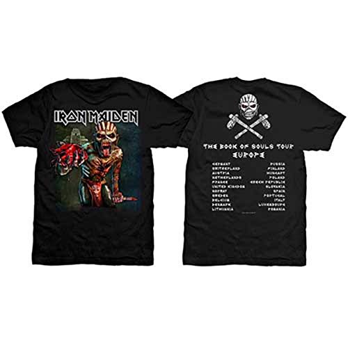 Iron Maiden The Book of Souls European Tour offiziell Männer T-Shirt Herren (XX-Large) von Rocks-off