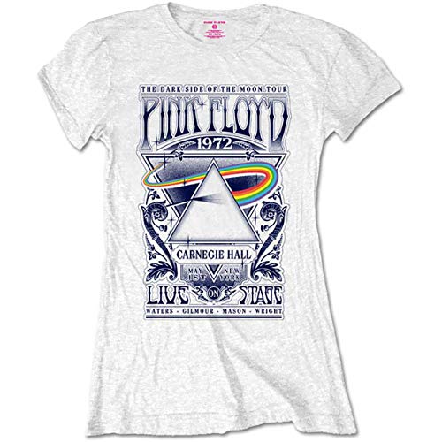 Ladies Pink Floyd Carnegie Hall White offiziell Frauen T-Shirt Damen (Medium) von Rocks-off