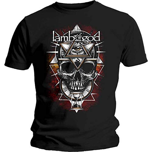 Lamb of God Skull offiziell Männer T-Shirt Herren (Medium) von Rocks-off