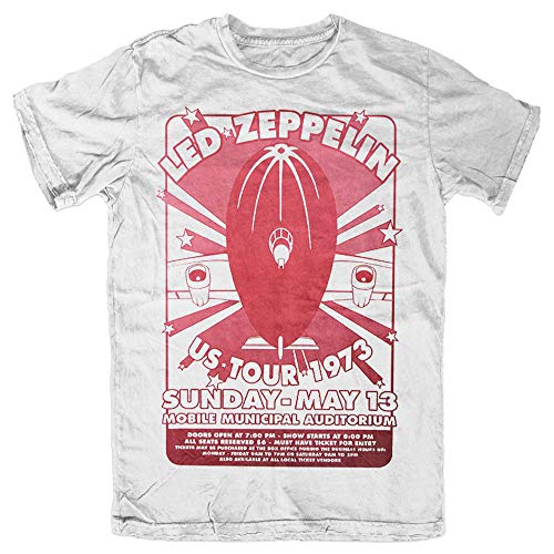 Led Zeppelin Mobile Municipal offiziell Männer T-Shirt Herren (X-Large) von Rocks-off