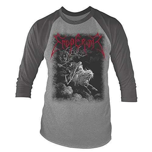 Longsleeve Emperor Rider (Grey Marl/Charcoal) offiziell Männer T-Shirt Herren (Large) von Rock Off