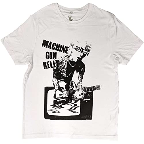 Machine Gun Kelly Tv Warp offiziell Männer T-Shirt Herren (Large) von Rocks-off