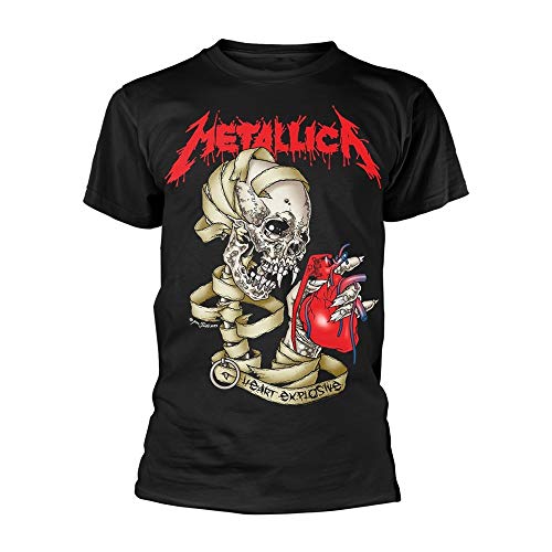 Metallica Heart Explosive offiziell Männer T-Shirt Herren (Large) von Rocks-off