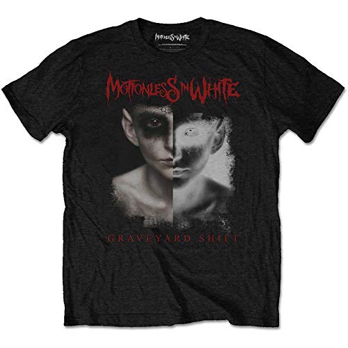 Motionless In White Split Screen offiziell Männer T-Shirt Herren (Medium) von Rocks-off