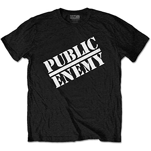 Public Enemy Logo offiziell Männer T-Shirt Herren (Medium) von Rocks-off