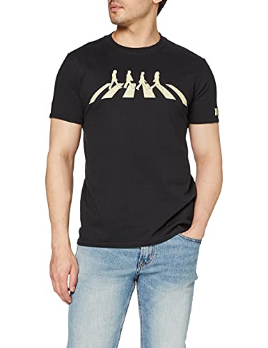 Rock Off Herren The Beatles Abbey Road Silhouette T-Shirt, Schwarz, (Herstellergröße: Medium) von Rolling Stones