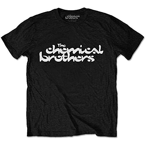 Rock Off The Chemical Brothers Offizielles Logo T-Shirt für Herren, Schwarz , XL von Rocks-off