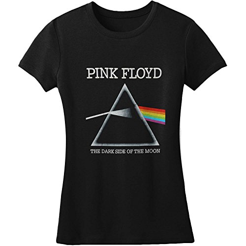 Rock Off Damen Pink Floyd DSOTM Refract T-Shirt, Schwarz, 34 (Herstellergröße:Small) von Pink Floyd