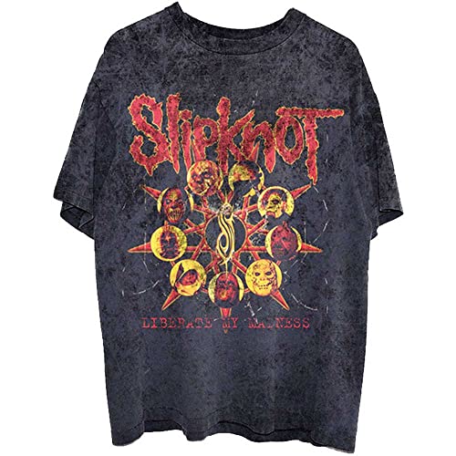 Rocks-off Slipknot Liberate offiziell Männer T-Shirt Herren (Large), Schwarz von Rock Off