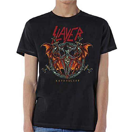 Slayer Demon Christ Repentless offiziell Männer T-Shirt Herren (Large) von Rocks-off