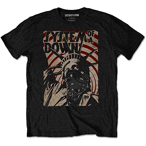 System of A Down Liberty Bandit offiziell Männer T-Shirt Herren (Small) von Rocks-off