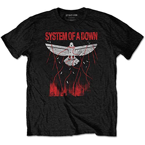 System of a Down Capture Serj Tankian offiziell Männer T-Shirt Herren (Medium) von Rocks-off