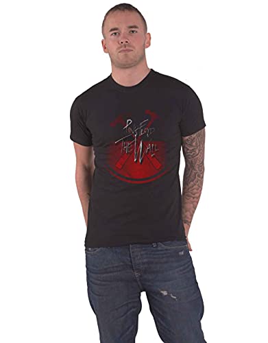 Pink Floyd Herren The Wall Oversized Hammers T-Shirt, Schwarz (Black Black), Large von Pink Floyd