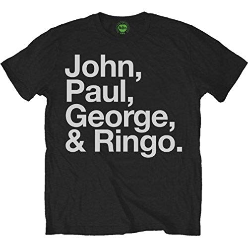 The Beatles John Paul George and Ringo offiziell Männer T-Shirt Herren (Large) von Rocks-off