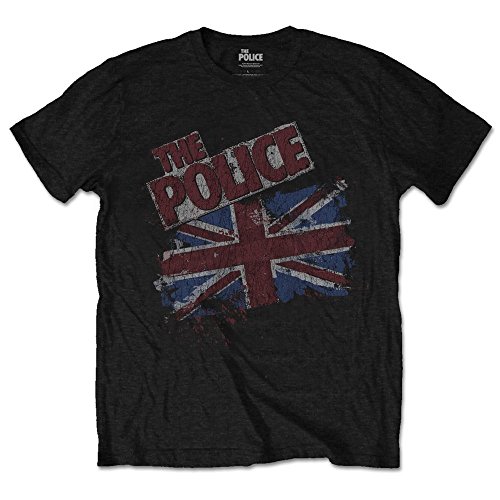 The Police Sting Vintage Flag offiziell Männer T-Shirt Herren (XX-Large) von Rocks-off