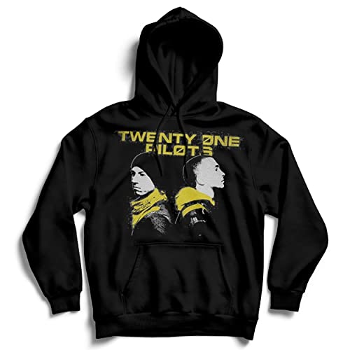 Twenty One Pilots Unisex Pullover Hoodie: Back To Back - Medium - Black von Rocks-off