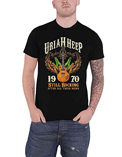 Uriah Heep T Shirt Still Rocking Band Logo Nue offiziell Herren Schwarz XL von Rocks-off