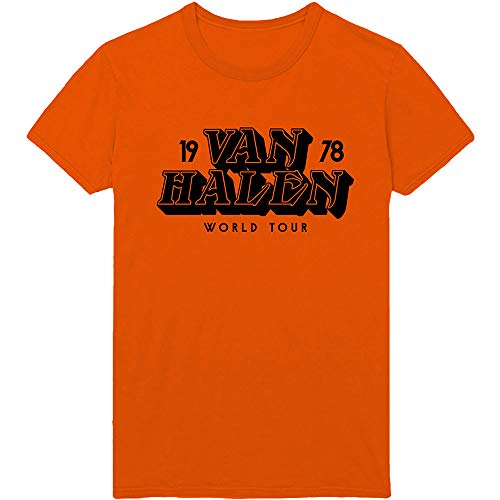 Van Halen World Tour '78 offiziell Männer T-Shirt Herren (X-Large) von Rock Off
