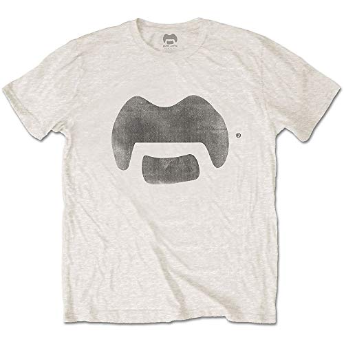 White Frank Zappa Tache offiziell Männer T-Shirt Herren (Medium) von Rocks-off