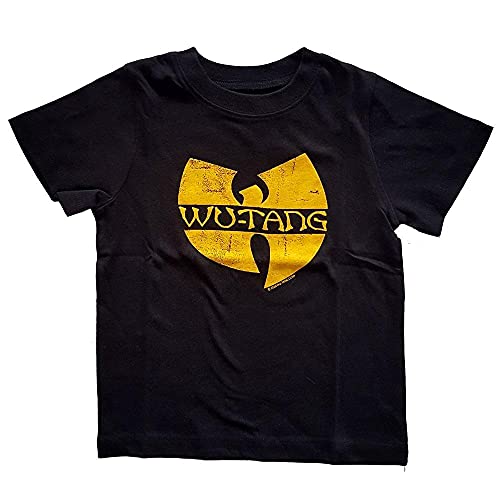 Wu Tang Clan Jungen-T-Shirt Logo Nue offiziell Schwarz 12 Months to 5 Yrs von Rocks-off