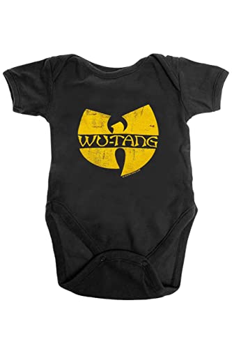 Wu-Tang Clan Schlafstrampler Band Logo Nue offiziell Schwarz 0 to 24 Months 3 MESI von Wu-Tang Clan