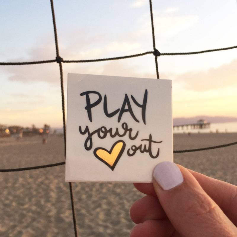 Team Pack Of 14 Temporäre Beachvolleyball Softball Fußball Wasserball Tattoos/"Spiel Dein Herz Aus" Team Pack Of 14 Temporäre Beachvolleyball Softball Fußball Wasserball Tattoos/"Spiel Dein Herz Aus" von RocksDeVie