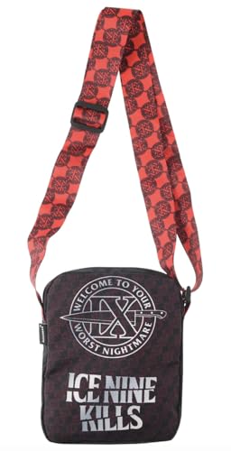 Ice Nine Kills Welcome To Your Worst Nightmare Crossbody Bag, Schwarz Ice Nine Kills Welcome To Your Worst Nightmare Crossbody Bag, Schwarz von Rocksax