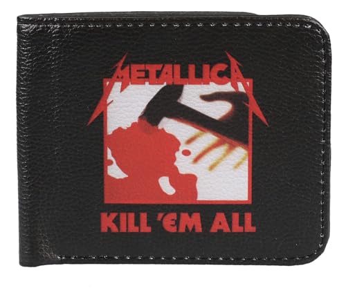 Rocksax Metallica Kill Em All Leather Wallet, Schwarz, Geldbörse von Rocksax