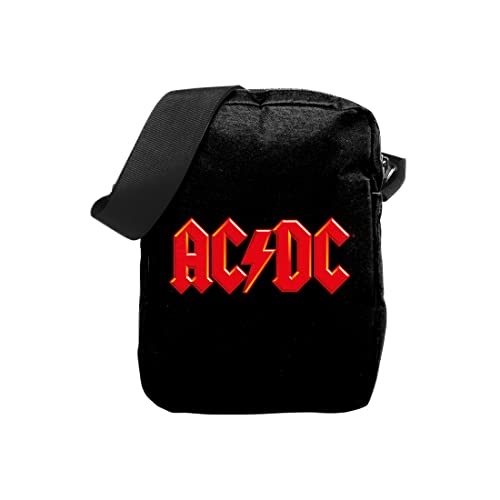 Rocksax Unisex Ac/Dc Crossbody Bag-Logo Gepäck-Kleidertasche, Schwarz von Rocksax