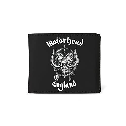 Rocksax Unisex-Erwachsene Motorhead Wallet-England Reisezubehör-Faltbare Brieftasche, Schwarz von Rocksax