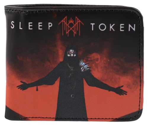 Rocksax Unisex Sleep Token Wallet-Red Light Reisezubehör-Reisebrieftasche, Schwarz von Rocksax
