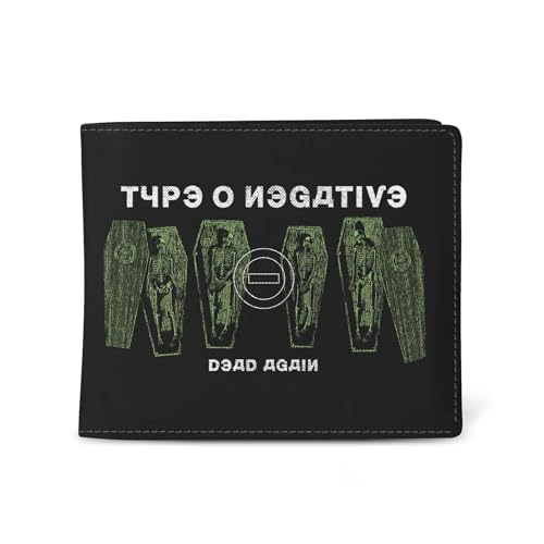 Rocksax Unisex Type O Negative Wallet-Dead Again Reisezubehör-Reisebrieftasche, Schwarz von Rocksax