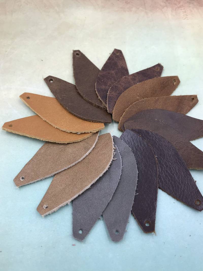 Leder Ohrringe-Leder Tropfen Ohrringe-1.5-2.25"Pre-Cut Ohrringe-Diy Bastelbedarf 12 Paar von Rocksolid3