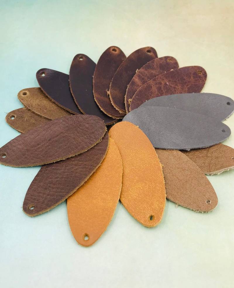 Leder Ohrringe-Leder Tropfen Ohrringe-1.5-2.25"Pre-Cut Ohrringe-Diy Bastelbedarf 12 Paar von Rocksolid3