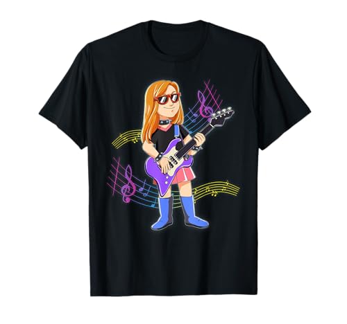 Mädchen Gitarre Rockstar T-Shirt von Rockstar Gitarre Geschenk