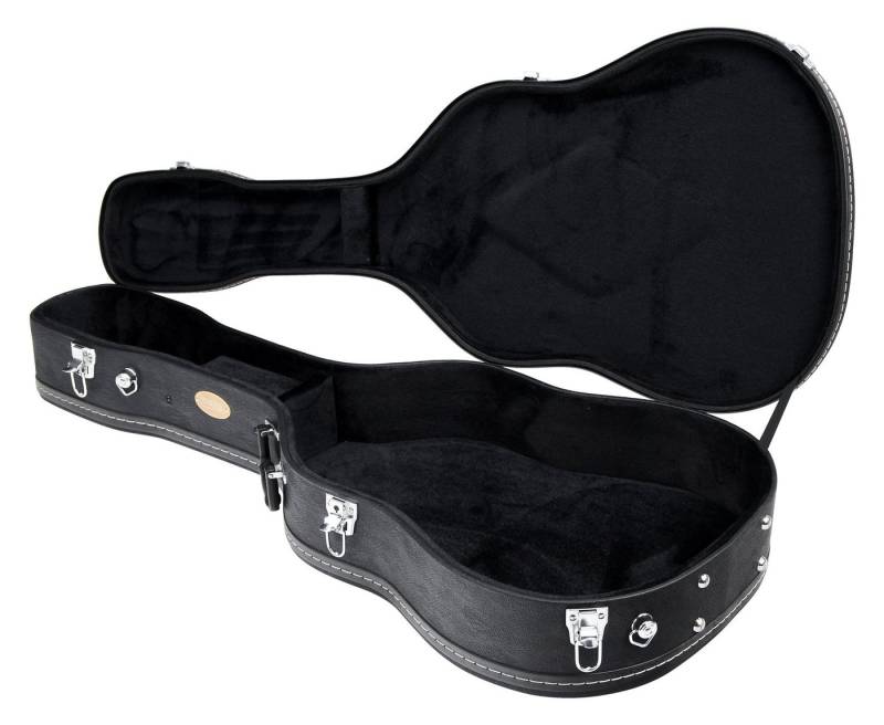Rocktile Gitarrentasche Gitarrenkoffer Deluxe für Westerngitarre, Passend für Western-, Konzert- und Klassikgitarren von Rocktile