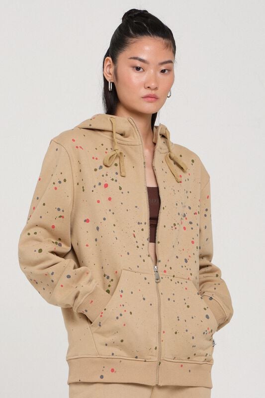 Rockupy Kapuzenjacke - One with the Earth - Janne Kapuzenjacke beige - XS bis XXL - Größe XXL - beige von Rockupy