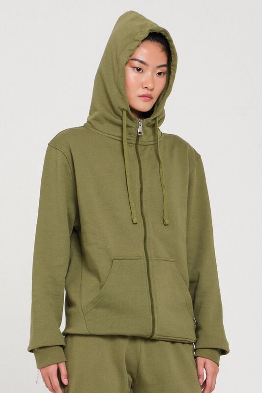 Rockupy Kapuzenjacke - One with the Earth - Janne  Kapuzenjacke dunkelgrün - XS bis XXL - Größe XXL - dunkelgrün von Rockupy