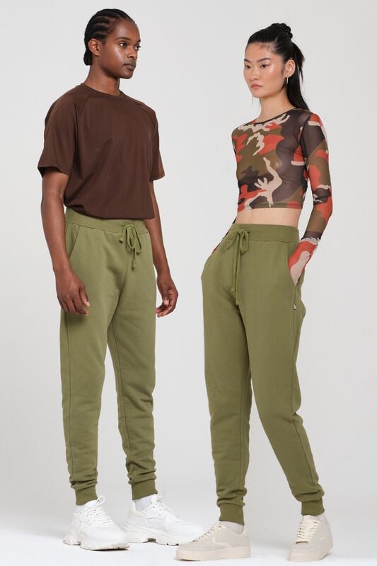 Rockupy Trainingshose - One with the Earth - Jules Jogginghose - XS bis XXL - Größe XL - dunkelgrün von Rockupy