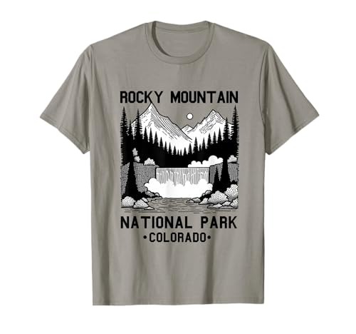 Rocky Mountain National Park Colorado Souvenir Herren Damen T-Shirt von Rocky Mountain National Park Souvenirs