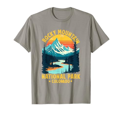 Rocky Mountain National Park Colorado Souvenir Herren Damen T-Shirt von Rocky Mountain National Park Souvenirs