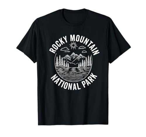Rocky Mountain National Park Colorado Souvenir Herren Damen T-Shirt von Rocky Mountain National Park Souvenirs