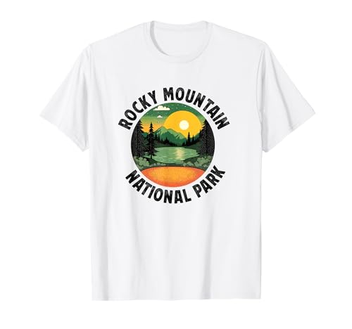 Rocky Mountain National Park Colorado Souvenir Herren Damen T-Shirt von Rocky Mountain National Park Souvenirs