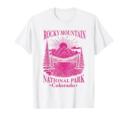 Rocky Mountain National Park Colorado Souvenir Herren Damen T-Shirt von Rocky Mountain National Park Souvenirs