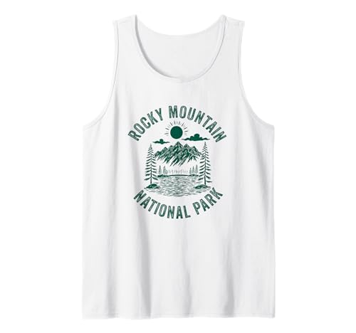 Rocky Mountain National Park Colorado Souvenir Herren Damen Tank Top von Rocky Mountain National Park Souvenirs