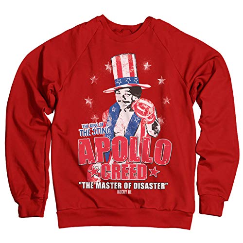 Rocky Offizielles Lizenzprodukt Apollo Creed Sweatshirt (Rot) Large von Rocky