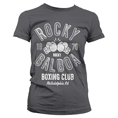 Rocky Offizielles Lizenzprodukt Balboa Boxing Club Damen T-Shirt (DarkGrau), XX-Large von Rocky